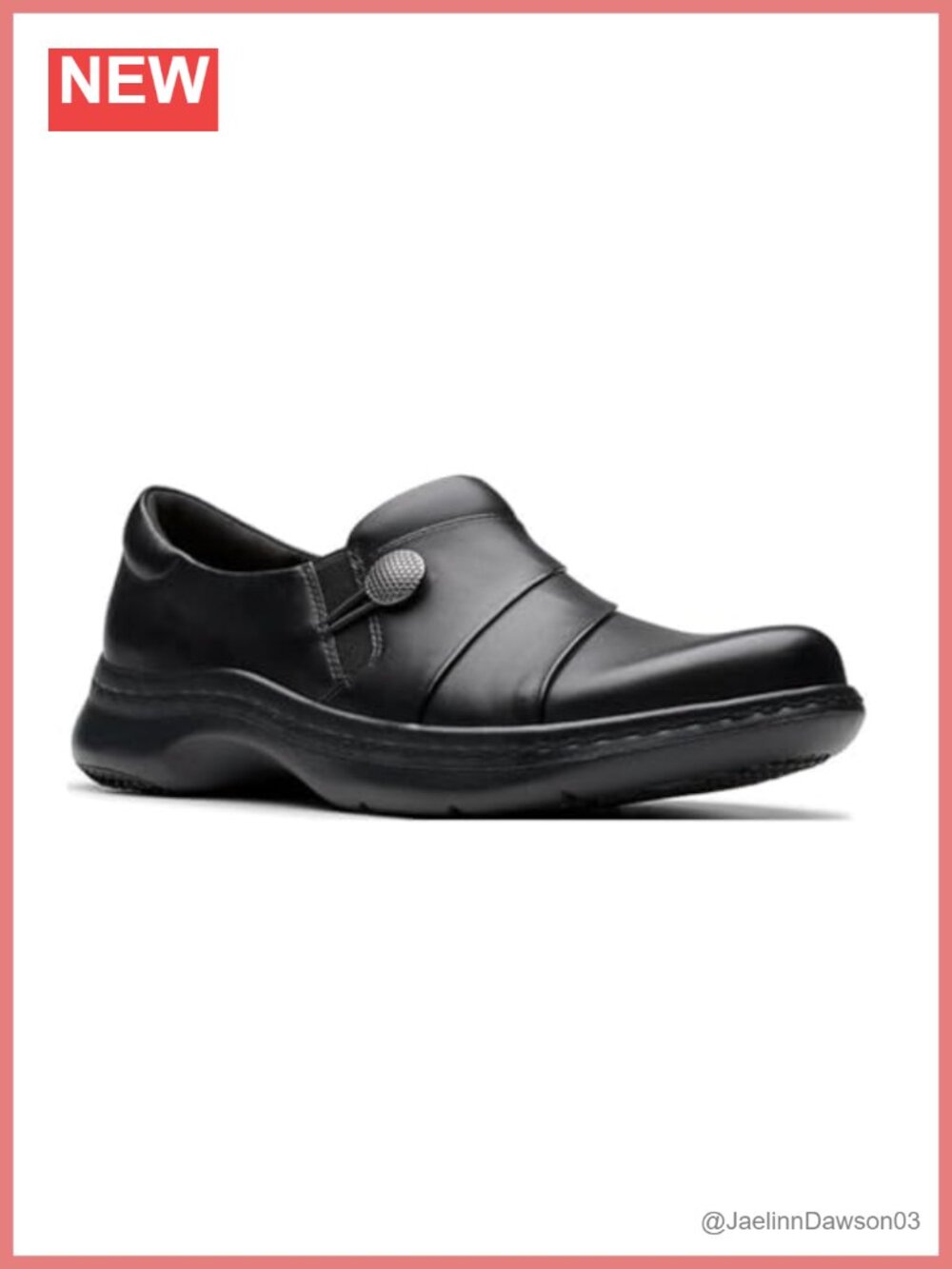 Clarks Leather Loafers Slip-Ons Lightweight Comfort Women's Shoes